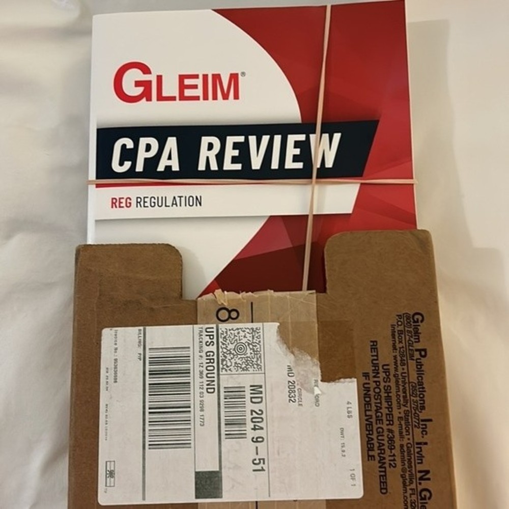 Gleim CPA Review Regulation Exam prep book